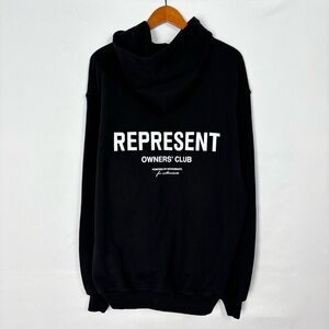 Represent Owners Club Hoodie Black Size M Heavyweight Mens